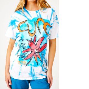 The Cure Wish Tour 1992 post-punk gothic rock Tie Dye Official T-Shirt S/M NWT